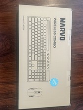 All Black Marvo Model KC-411w Wireless Keyboard And Mouse Combo