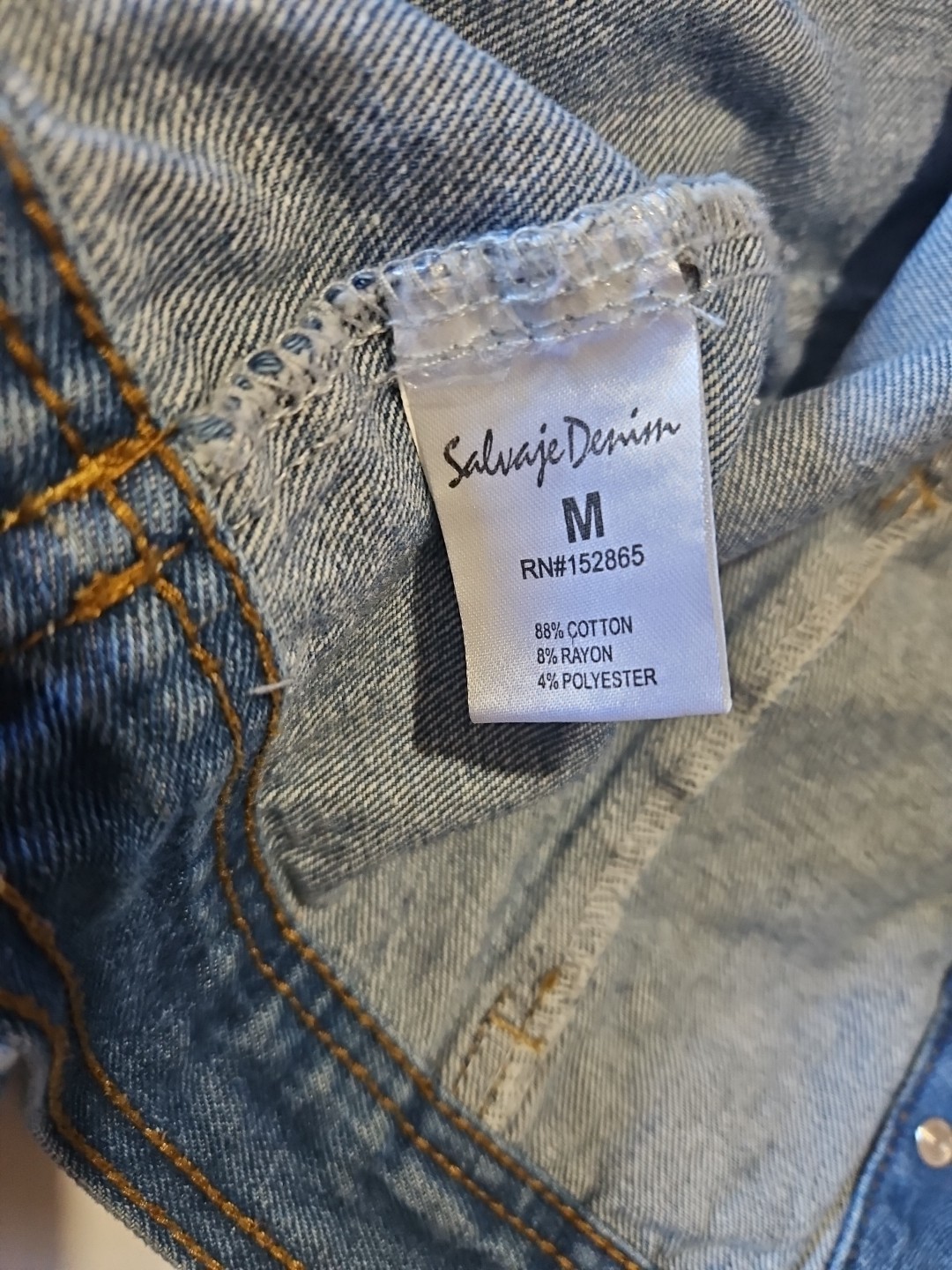 selvedge denim jacket medium - image 7