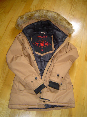 Neuwertige Winterjacke NAVAHO Established 1014 Gr. S Hellbraun