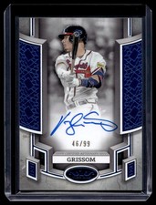 2024 Topps Tier One Blue Auto Vaughn Grissom Auto 46/99 Atlanta Braves #BOA-VG