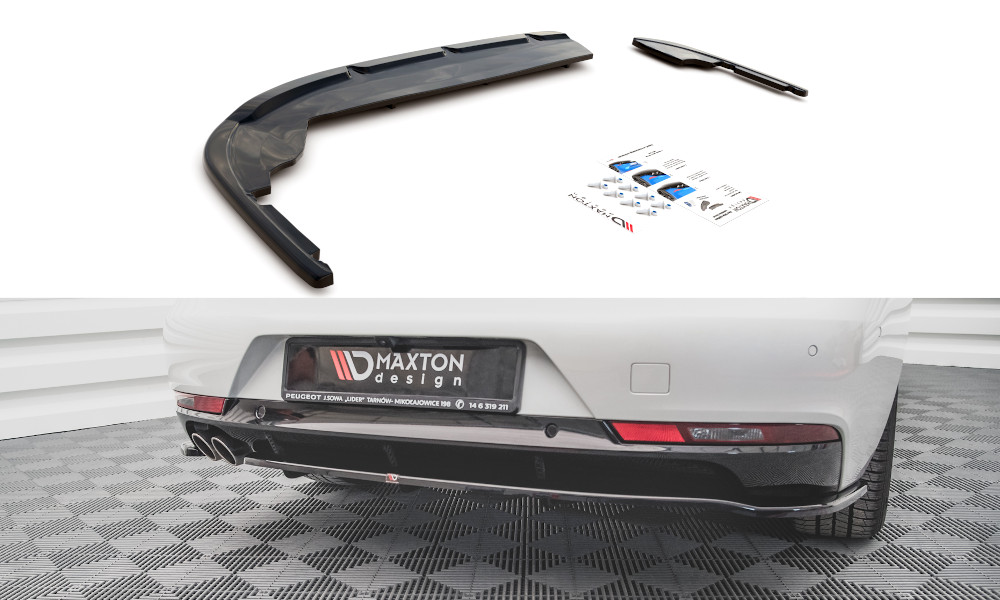 Splitter arrière Maxton avec barre verticale pour 508 Mk2 noir