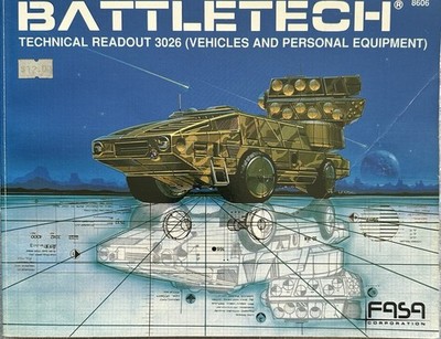 Battletech Technical Readout 3026 (Vehicles & Personal Equipment) Sourcebook