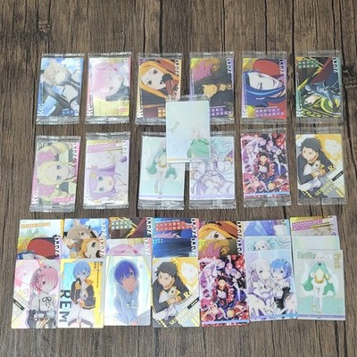 Re:Zero Wafer Card Bundle Lot Bandai Japan Anime x 34
