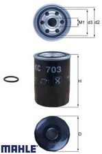 MAHLE KC703D Kraftstofffilter Kraftstoffilter für Mazda 