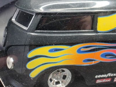 100% Hot Wheels Customized VW Drag Race Bus 1:18 Scale Diecast