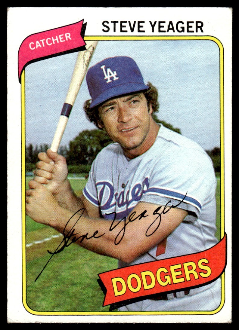 1980 Topps Steve Yeager Los Angeles Dodgers #726