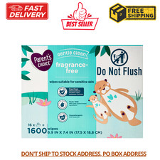 Parents Choice Fragrance-Free Baby Wipes, 1600 Count Select for More Options 