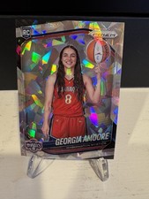 Georgia Amoore 2025 Panini WNBA Prizm Rookie Variation Ice RC #140 Mystics