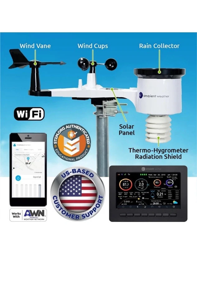 WS-2000 Smart Weather Station with WiFi Remote Monitoring and Alerts - Image 2 of 4