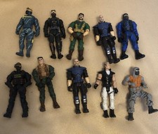 Mixed Lot of 10 Lanard The Corps Military Soldiers Action Figures 2003 - 2013