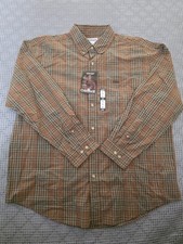 Nwt Carhartt Men Long Sleeve Button Down Brown Multicolor Shirt XL
