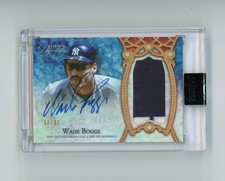 2022 Topps Dynasty Wade Boggs #DAP-WBO4 Patch Auto /10 New York Yankees