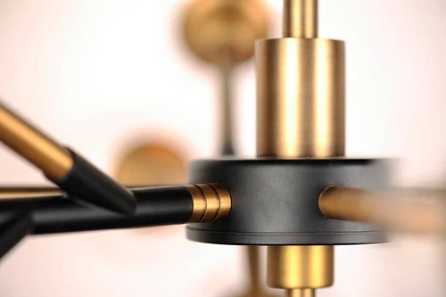 Maxim Savvy 37" Antique Brass 9-Light Modern Sputnik Pendant Light - Picture 5 of 6