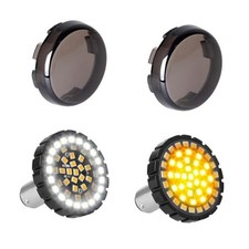 2" Bullet 1157 LED Turn Signal Light, Motorcycle Running Light, Amber White