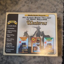 Louis L'Amour Audio Book Trilogy of Westerns 6 Cassettes Old Time Radio Shows