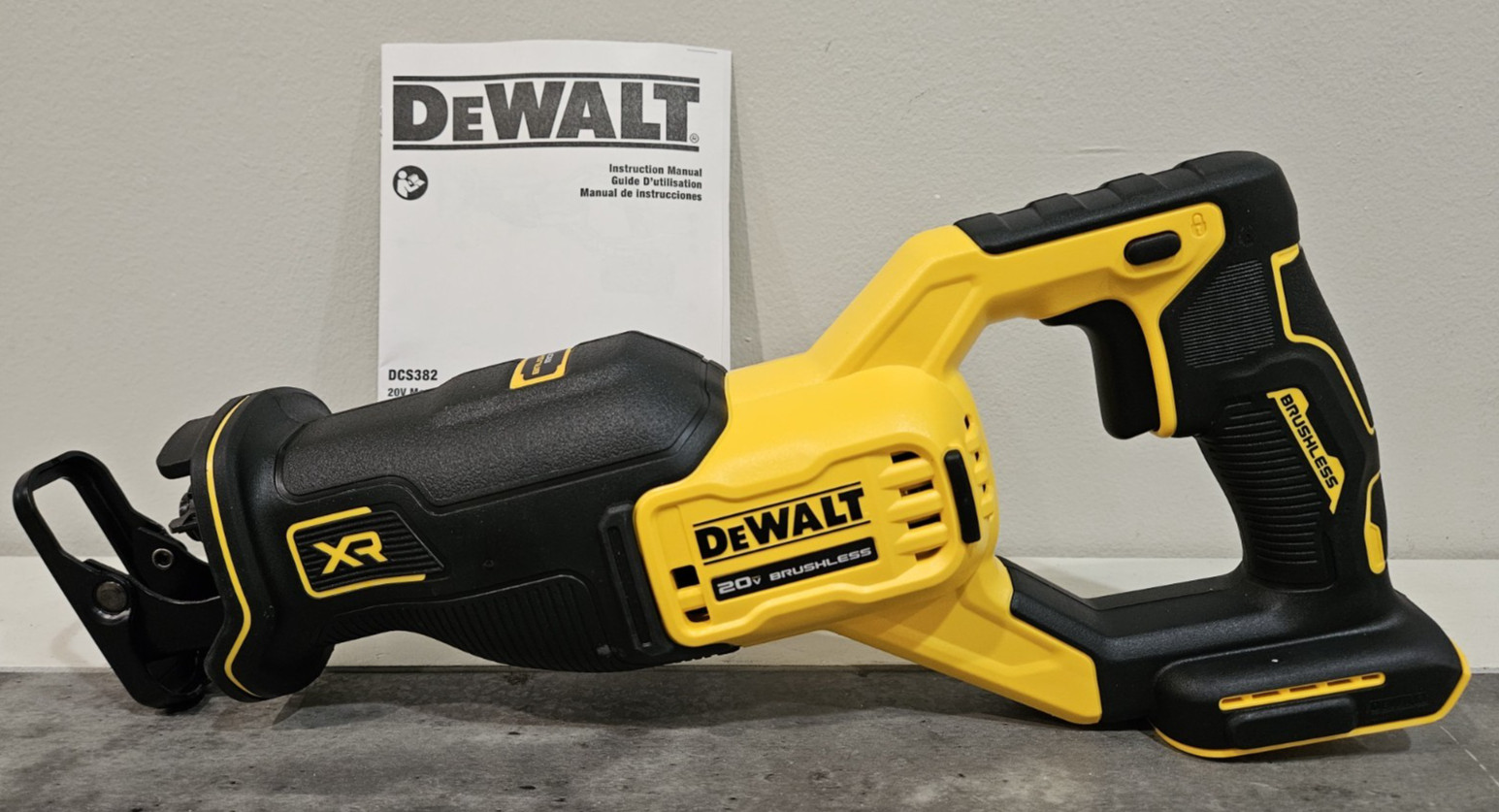 DeWALT 20V MAX XR DCS382B Cordless Brushless Reciprocating S