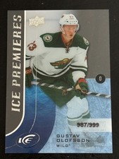 Gustav Olofsson 2015-16 Upper Deck Ice Premieres Acetate Rookie#163 Wild 987/999