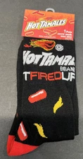 Hot Tamales Odd Crazy Fun Socks-  1 Pair Crew Socks-One Size