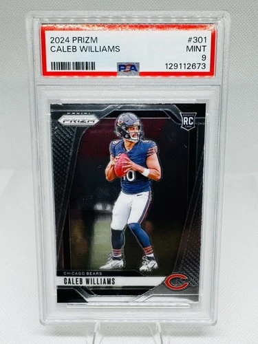 2024 Panini Prizm Rookie Caleb Williams #301 - Chicago Bears - PSA 9 Mint