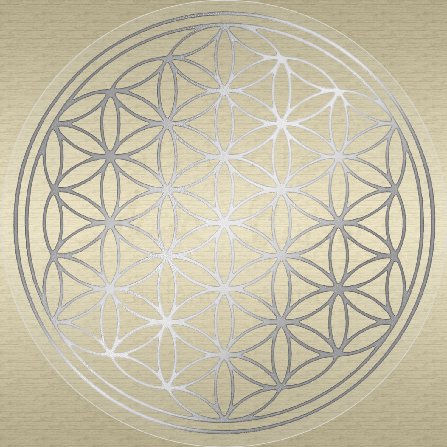 Samunshi® Blume Des Lebens Aufkleber – Goldmetallic, 20x20cm – Esoterik & Wellness Design Für Auto, Wohnmobil & Mehr