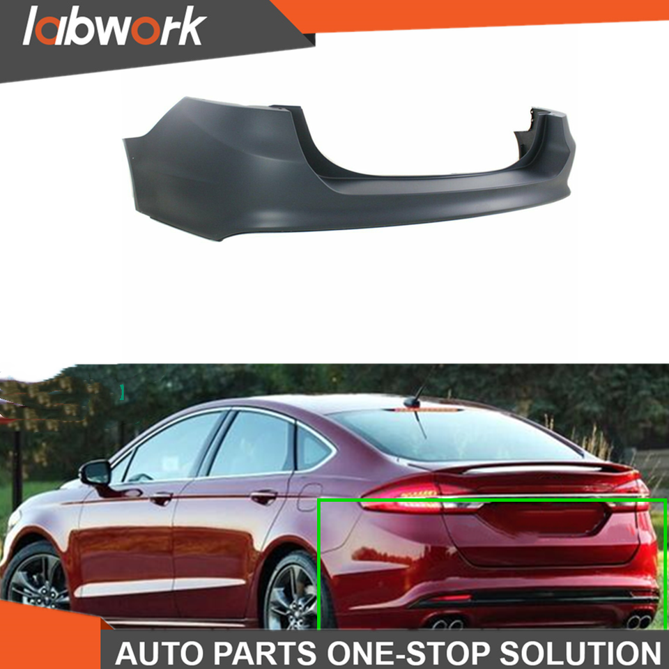 Labwork Rear Bumper Cover For 2013-2018 Ford Fusion W/o Park Holes ...