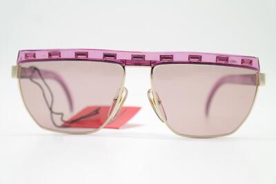 Vintage Sunglasses Paloma Picasso 3706 Purple Gold Square  display picture 3