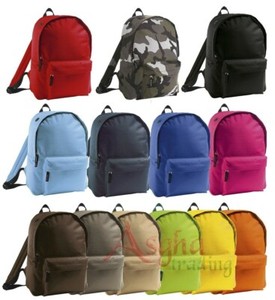 plain green backpack