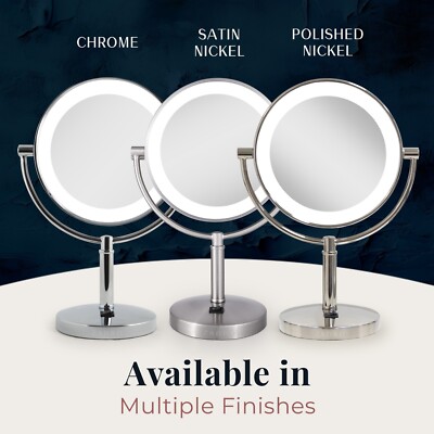 Zadro Laguna LED Lighted Makeup Mirrors with Magnifications & Swivel Head
