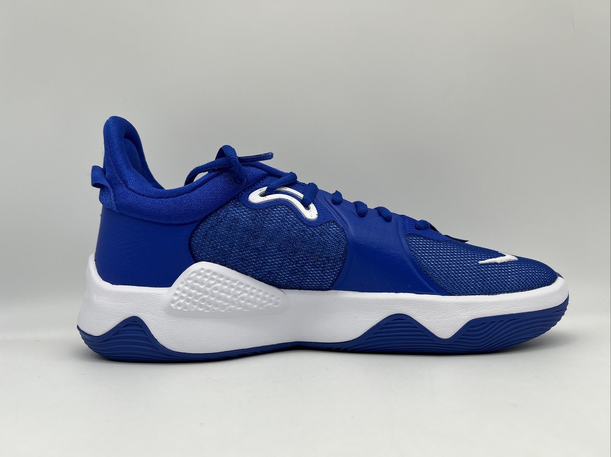 New Nike PG 5 Paul George TB Promo Basketball Shoe sz 8 Blue/White