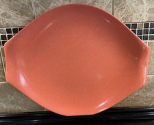 Vtg Russel Wright RESIDENTIAL Orange Speckle Melmac Platter 1950  s MCM EUC