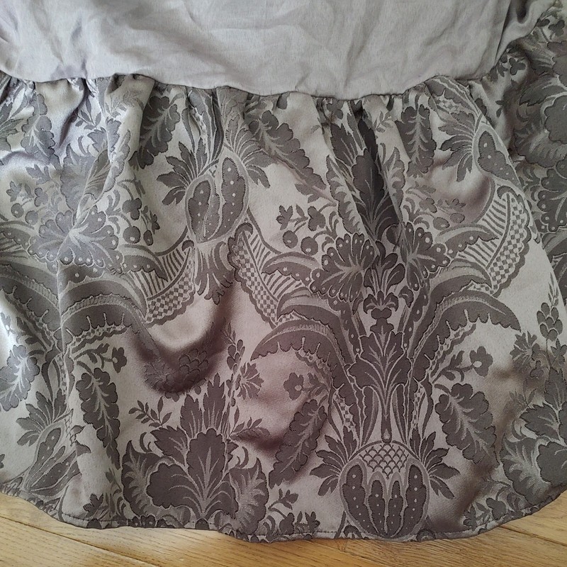 Universal Home Fashion Full Size Bed Purple Dust Ruffle Bed Skirt