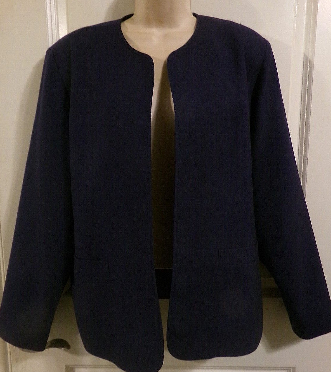 BFA CLASSICS DEEP PURPLE POLYESTER BLEND LONG SLE… - image 1