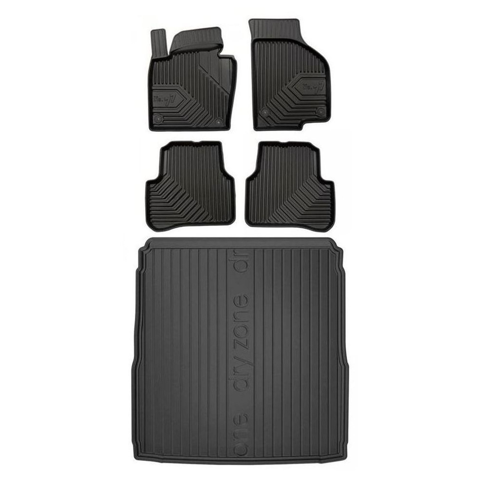 Tapis de sol TPE et coffre Frogum pour Volkswagen Passat B7 2010-2014 en noir