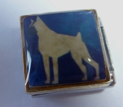 DEUTSCHES MASTIFF Italian Charm DG78 - Dogge GROSSER HUND passend für 9mm Starterarmbänder