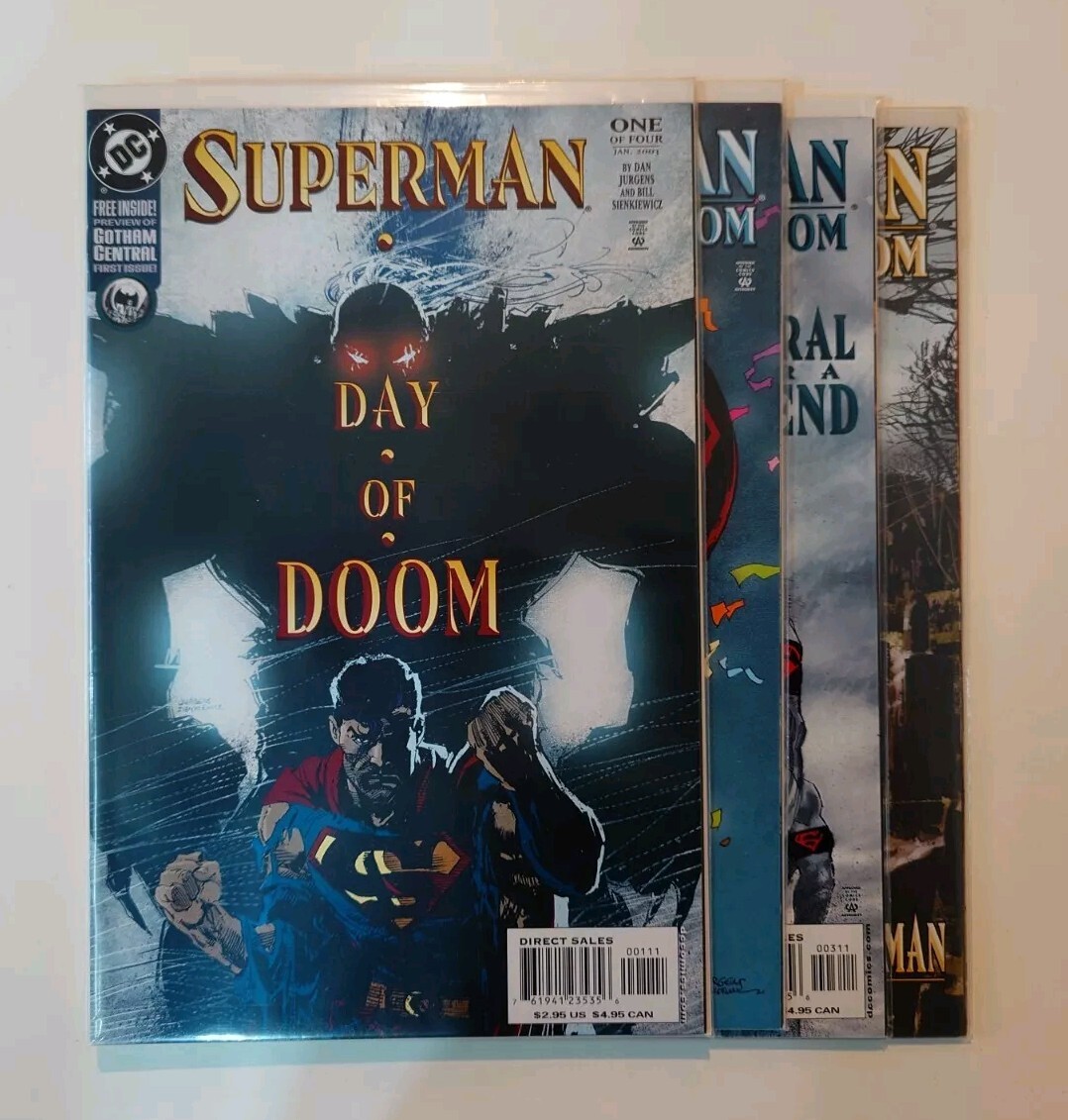 SUPERMAN - DAY OF DOOM  #1 TO #4 SET 9.4NM DC Comics
