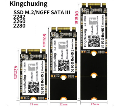 Kingchuxing 512GB 1TB M.2 NGFF SSD 2280 2242 2260 SATA Solid State Hard Drive