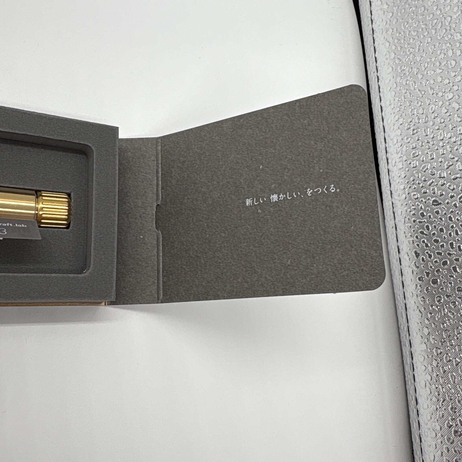 Sakura Craft Lab 003 Ballpoint Pen Black Ink Brass Body Japan Limited Gold New