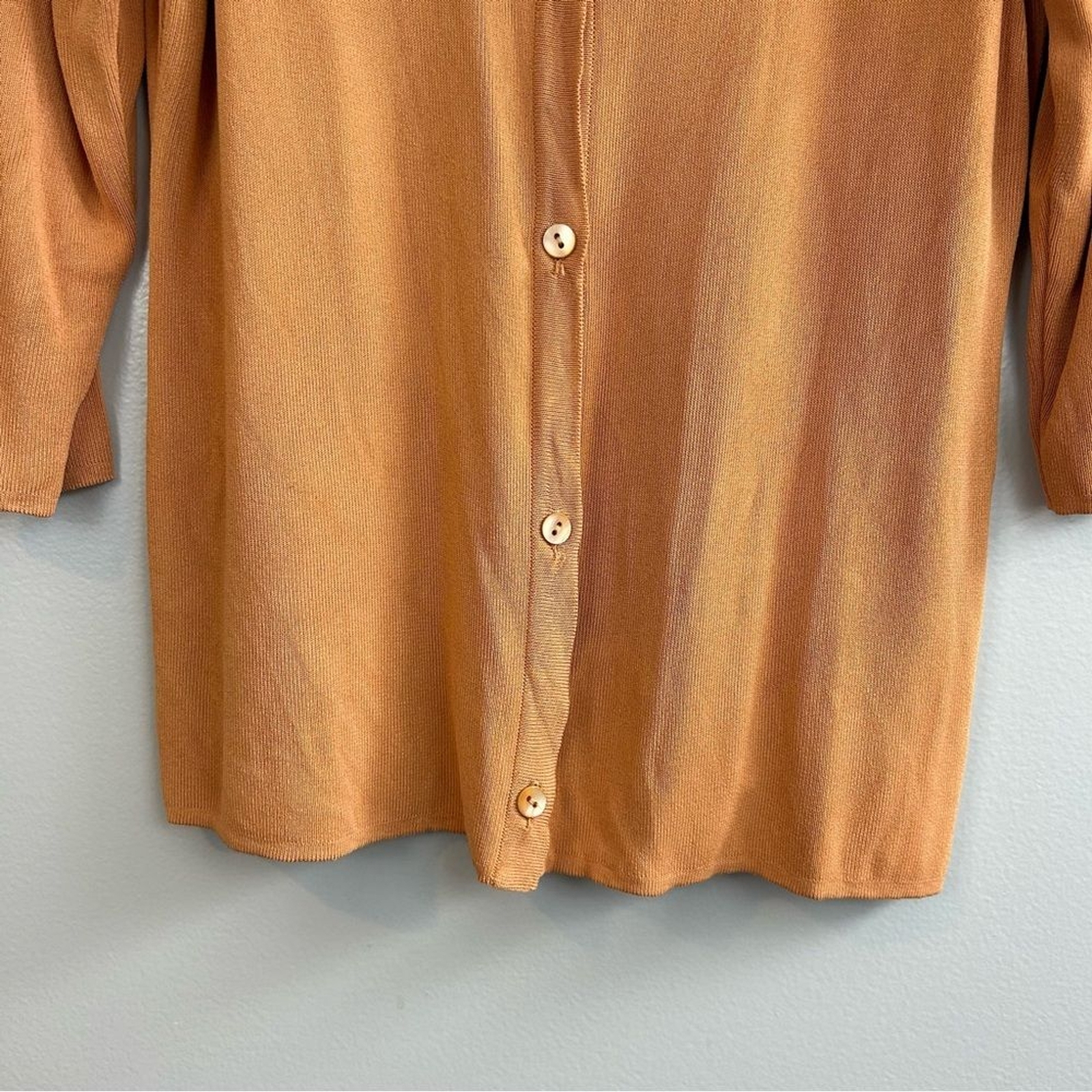 MaxMara Sherbert Orange Button Down Cardigan Top … - image 9
