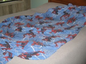 Vintage MARVEL COMICS SPIDER-MAN Fitted Tw Sheet 2002 & Crib Sheet Fabric 