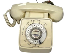 Rotary Phone Automatic Electric Canada AEL Microtel T-80E Vintage Yellow