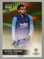 2021 Stadium Club Chrome Matheus Fernandes Auto 32/50 Gold Prism Rookie #CA-MF