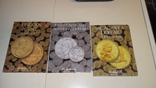 Eisenhower/Susan B Anthony* Sacageweha* Lincoln Cents Folder Lincoln Partially 