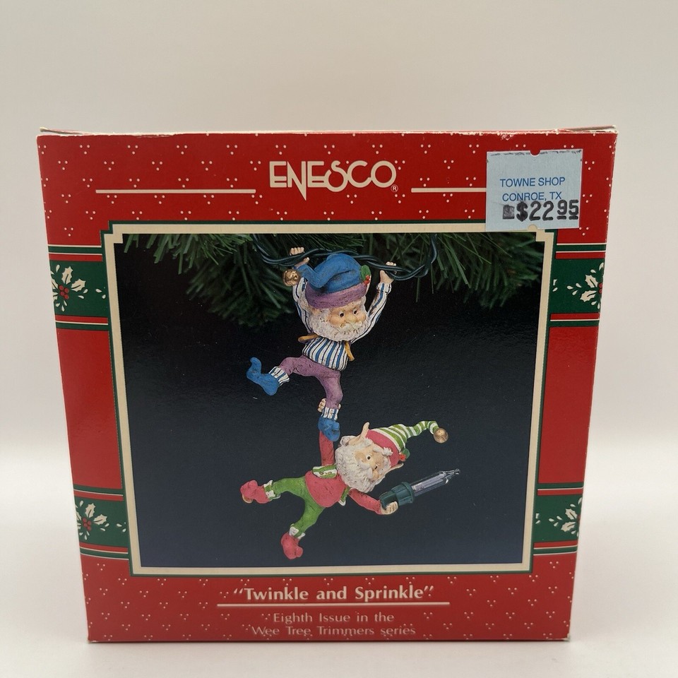 Elf Christmas Ornament “Twinkle and Sprinkle” Wee Tree Trimmers Sandi