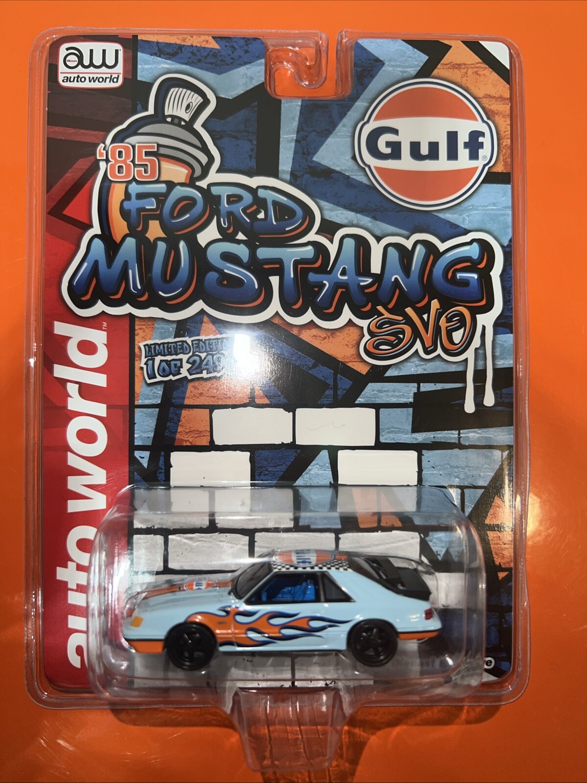 Auto World 1985 Ford Mustang SVO Gulf 2496 Limited Edition by Auto World JCar