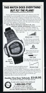 1992 Casio Alti Thermo Twin Sensor Light watch photo vintage print ad | eBay