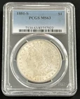 1881-S Morgan Silver Dollar PCGS MS-63