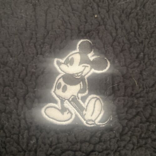 Disney Parks Sherpa Fleece Reißverschluss Jacke Medium Erwachsene schwarz Stehkragen Taschen - Bild 2 von 10