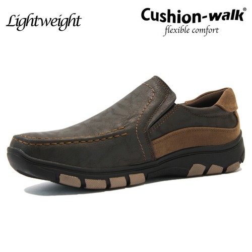 MENS WIDE FIT SLIP ON WALKING SHOES DRIVING LOAFERS MOCCASIN COMFORT CASUAL SIZE - Picture 16 of 26
