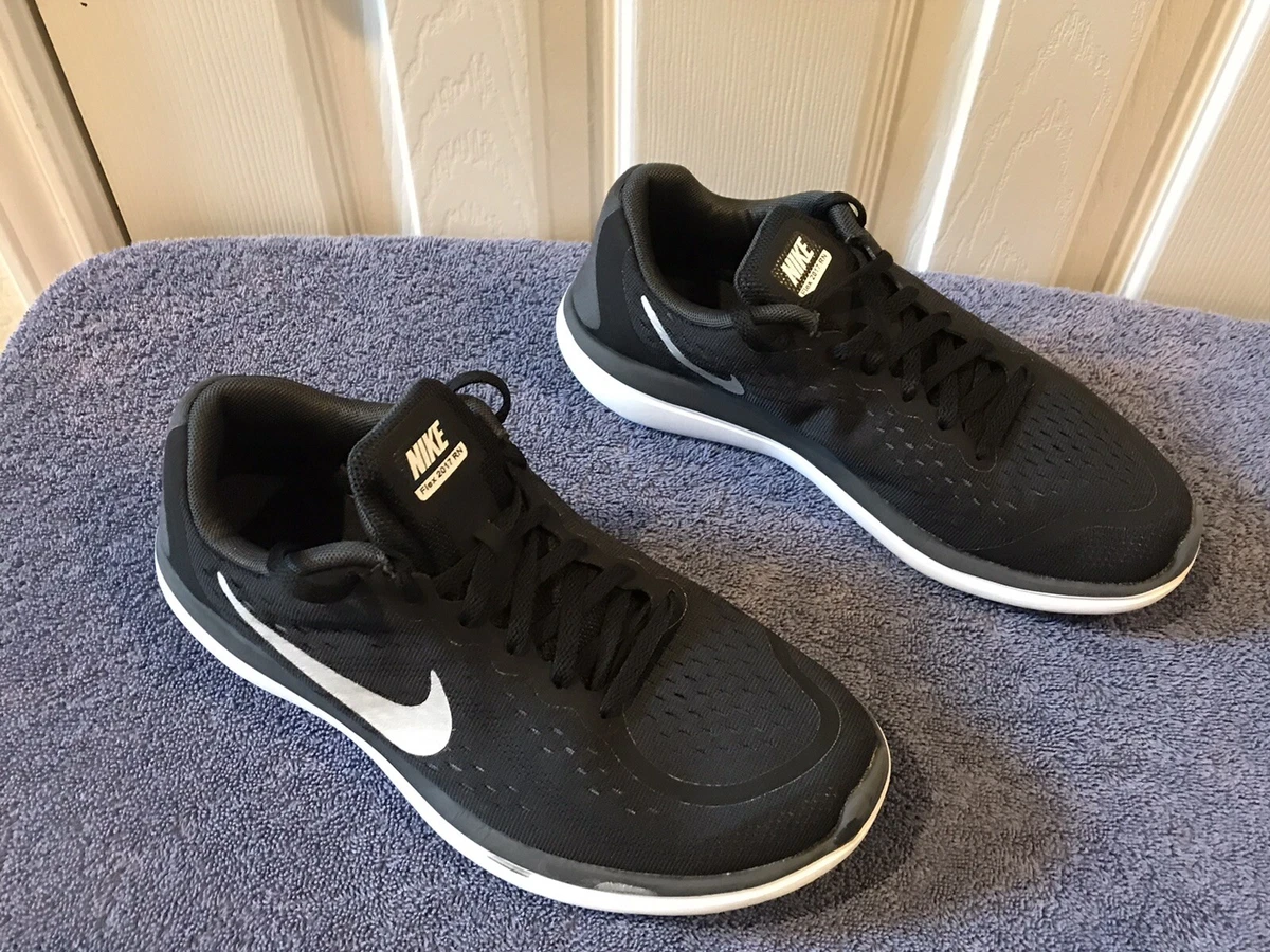 Nike Flex RN 2017 GS RUNNING TRAINING GYM YOGA Shoes SIZE 7Y BLACK