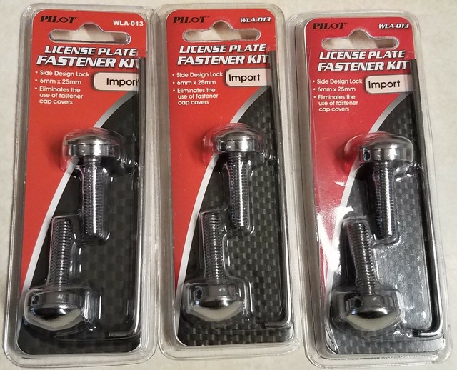 Pilot License Plate Fastener Kit WLA013 (3 Sets) eBay